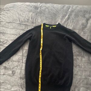 Alexander Wang Black Crewneck Sweater Size 8 or Mens Small 90% Wool 10% Cashmere